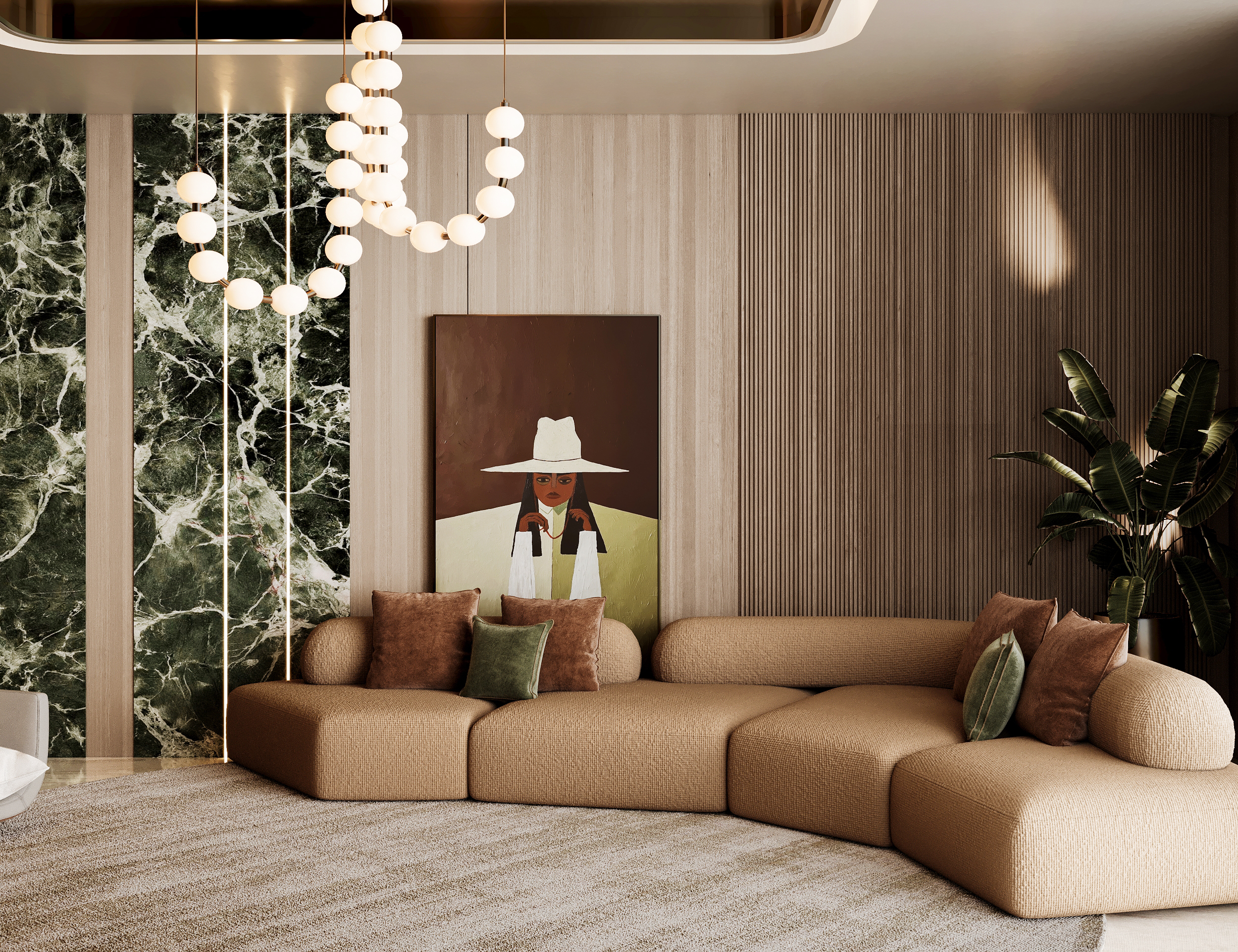 Burj Khalifa - Five bedroom apartment — Residential interior design, Dubai, UAE (view 10) | تصميم شقق برج خليفة, ديكور شقق دبي, تشطيب شقق فاخرة دبي, تصميم داخلي 5 غرف, ديكورات شقق دبي الإمارات | Burj Khalifa apartment design, Dubai luxury apartment interior, 5-bedroom apartment finishing, premium residential design Dubai